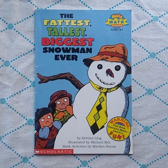 Fattest Tallest Biggest Snowman Ever Hello Math Level Reader Children's Picture - Picture 1 of 5